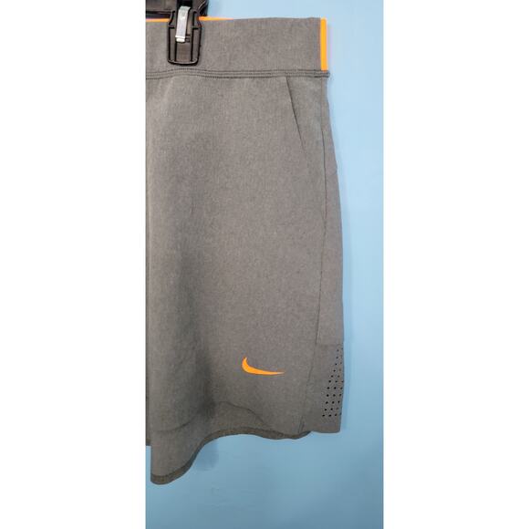 Nike Dri-Fit Golf Skirt Grey with Orange Neon Trim Size Large - Picture 2 of 5